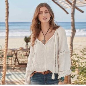 Beautiful white linen shirt from Sundance.